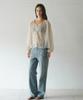 LENINA Lucia Raglan Shirring Dot Blouse_Beige Dot