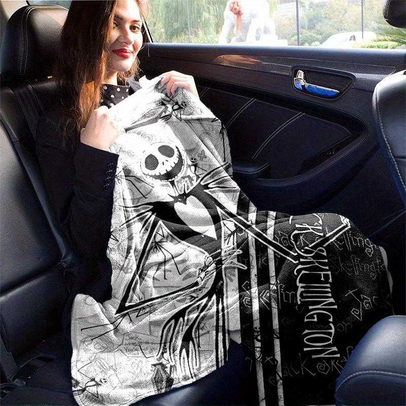 1pc. Jack Skellington Nightmare Before Christmas Blanket, Home Decor, Office Throw, Outdoor Picnic Blanket, Gift for Fans