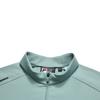 Fila White Fashionable Simple Versatile Comfortable Stretch Half-Zip Long Sleeve T-Shirt Men Tops Sea-King-Green F11M613203FGN