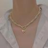 Shijia Pearl Necklace Women's Niche Light Luxury Design High-end Temperament Collarbone Chain Neck Chain Sweater Chain Bead Chain
