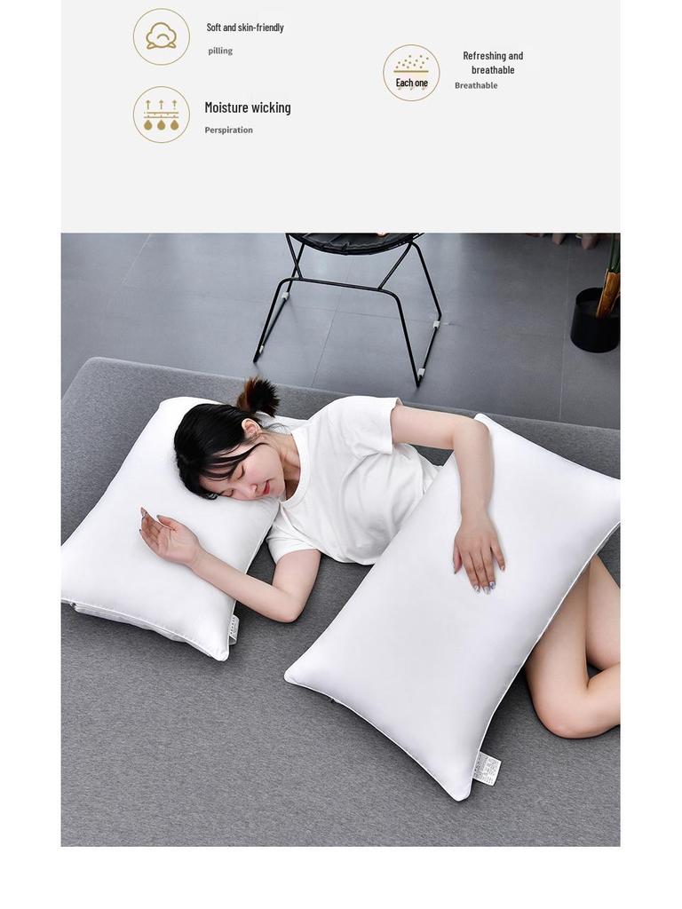 Premium Feder-Samt Nackenstützkissen für Zuhause & Hotel (Einzeln/Paar)