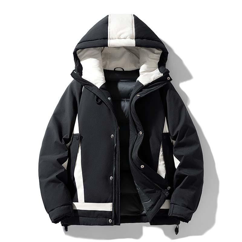 Men's 2025 Warm Hooded Down Jacket - Loose Fit Winter Top