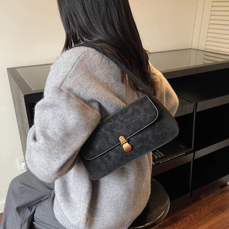 Luxury Brand Crossbody Bags for Women Fashion Design Underarm Woman Shoulder Bag Female Handbag and Purses Solid Color