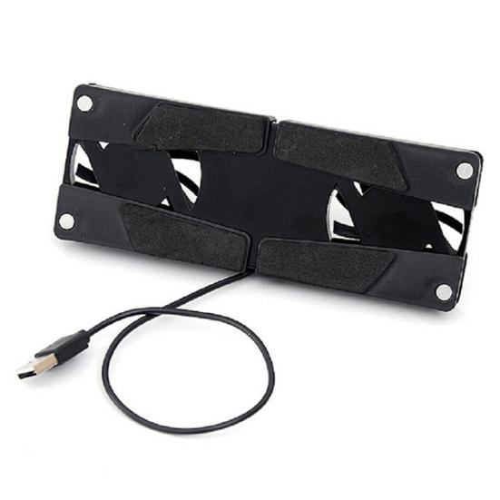 Foldable Anti-slip Laptop Holder Heat Dissipation Cooling Fan Cooler Bracket Pad