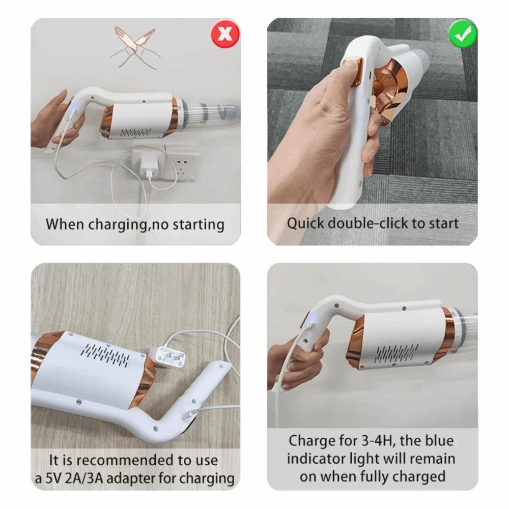 Přenosný vysavač se silným sáním Přenosný vysavač se silným sáním Pro vnitřní použití