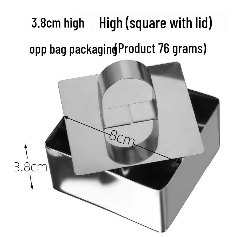 Set mit 9 Mousse-Ringen aus Edelstahl, 15,24-30,48 cm Kuchenback- und Käsekuchen-Schichtformen