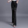 Women's High-Waisted Lace Wide-Leg Pants - Summer Bell Bottom Style