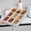 Fresh-keeping Seasoning Storage Box 9 Grids Snack Fruits Food Box Food Container  Food Storage