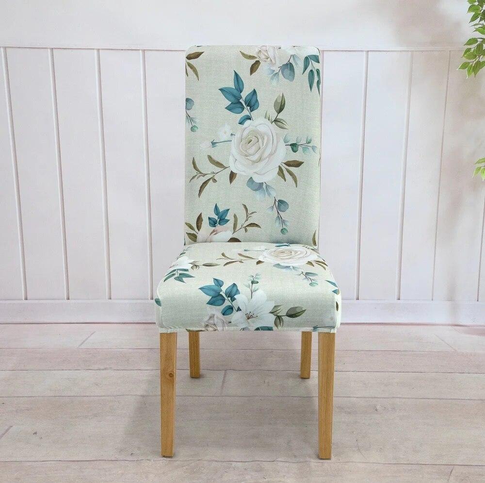 Elastic Dining Chair Cover Home Wedding Chair Cushion Removable Slipcovers Protector Anti-Dust Furniture Decor For Banquet Party
