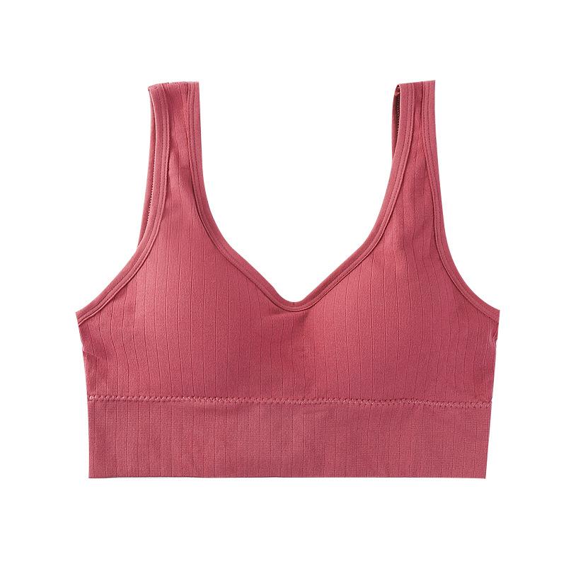 Sports fitness suspenders, small vest for women, summer beauty back bra, back buckle underwear, bottom with chest pad inside