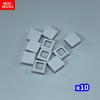 100pcs/lot MOC Bricks Tile 1x1 3070 DIY Room Frame House City Educational Building Blocks Assemble Particles Toy Kids Gift