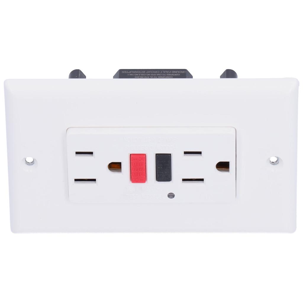 Wall Outlet  GFCI Smart Ground Fault Leakage  Socket Switch AC120V LD‑3003