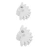 2 Pcs Mini Split AC Grille Gear Reinforced Part 9319292014 Air Conditioner Heater Grille Gear Reinforced Part White