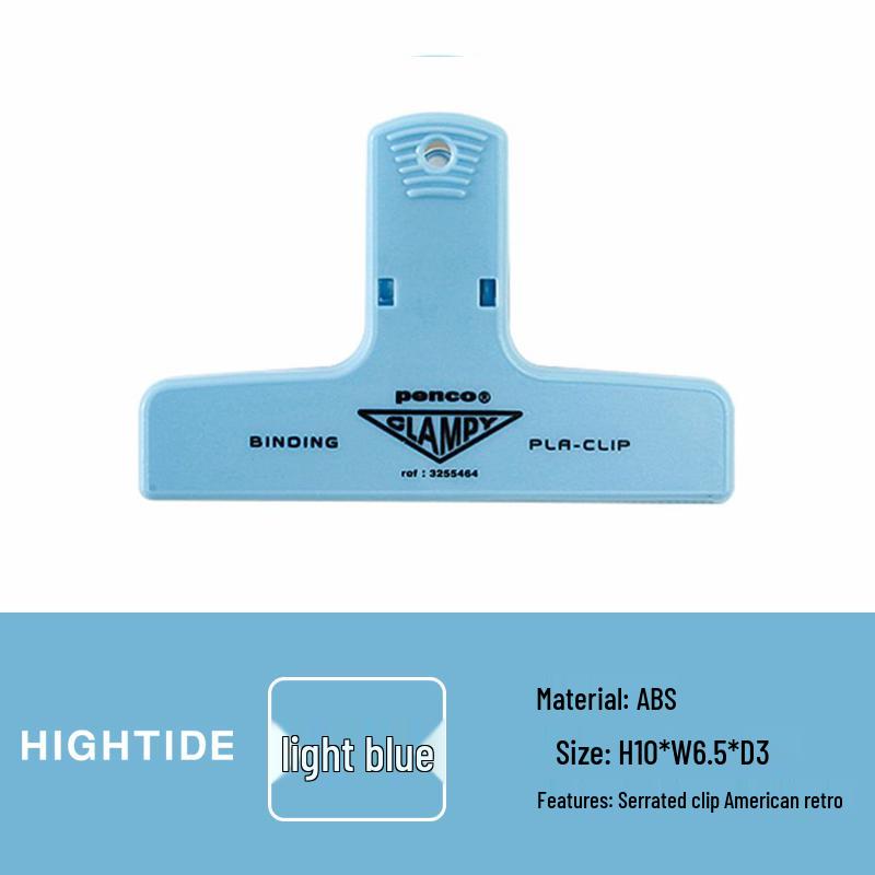 Разноцветные пластиковые зажимы-клипсы CLAMPY для планера - Ретро офисные канцелярские зажимы