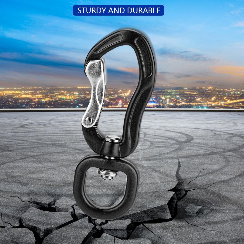 Multifunctional Aluminium Alloy Carabiner Outdoor Mountaineering Safe Lock D Buckle Blue