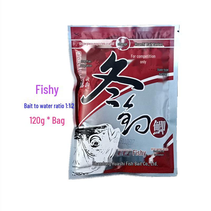 Fahrenheit Crucian Carp Winter Bait 120g - Autumn/Winter Low Temp Fishing Fragrance, 90 Bags