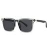 New 1 1mm Thick Square Frame Sunglasses for Men and Women Trendy UV Protection 553876