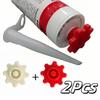 2pcs Flexible Gear Type Pipe Cap, Durable Plastic, Silicone Hose Cover and Silicone Hose Mouth Plug. Hand Tools