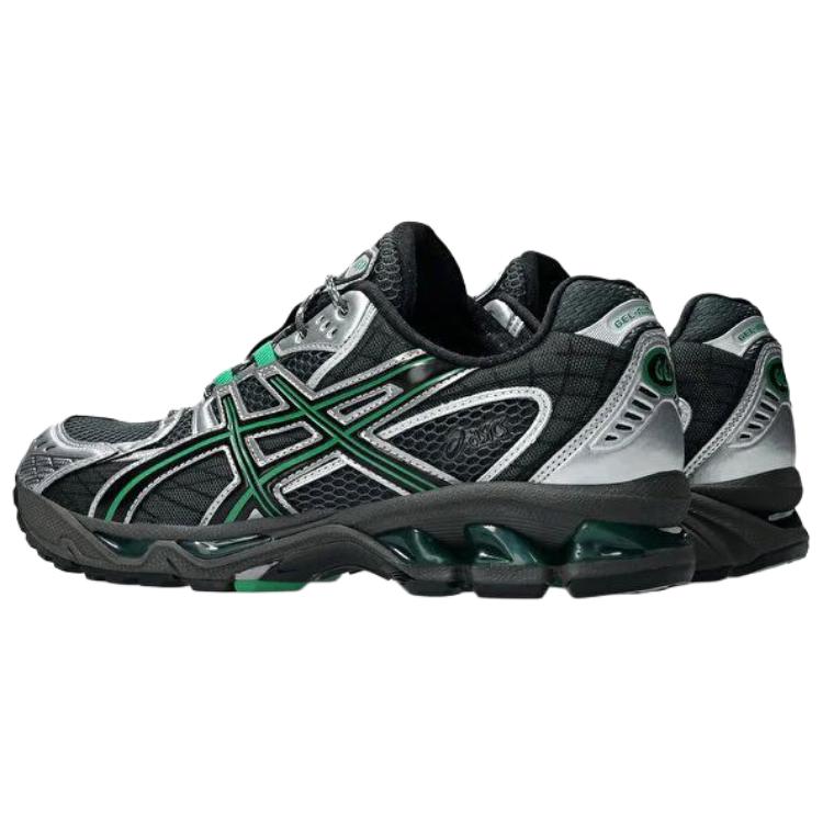 Asics GEL Nimbus 10.1 Casual City Commute Running Shoes Unisex Black Silver Green Sneakers 1203A543-022
