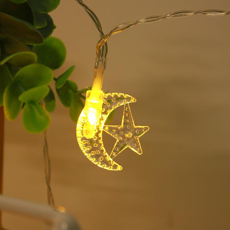 Colorful Star & Moon LED String Lights for Festival Decoration
