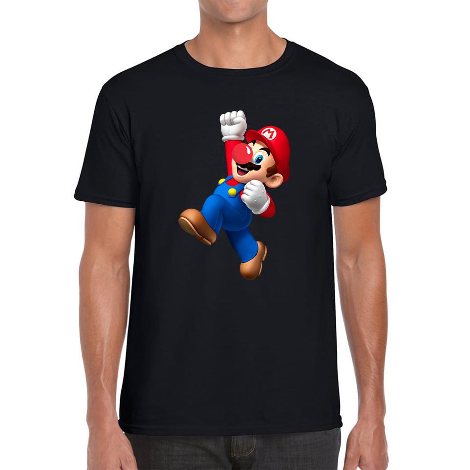 Super Mario Bros Red Nose Day Unisex Mens T Shirt Womens Tops Tees 4XL