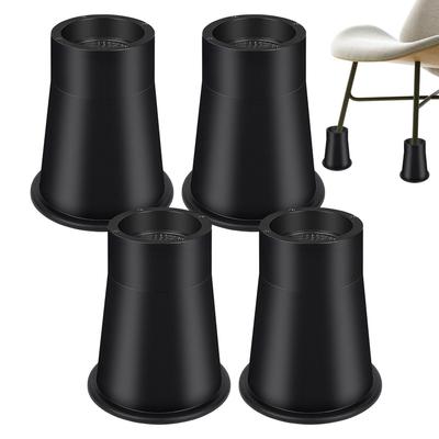 4 Stück Möbel-Erhöhung, rund, Gummi, Sofa-Erhöhung, verstellbar, Bettbein-Verlängerung, Ständer, Heavy Duty, Bett-Lifter, Erhöhungen für Bett, Stuhlbein