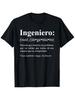 Humorous Present for Engineers (Spanish T-Shirt) Men'S Black Tee