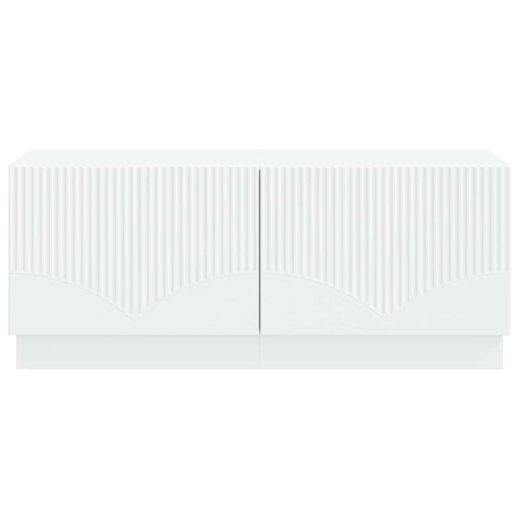 TV Cabinet White Engineered Wood