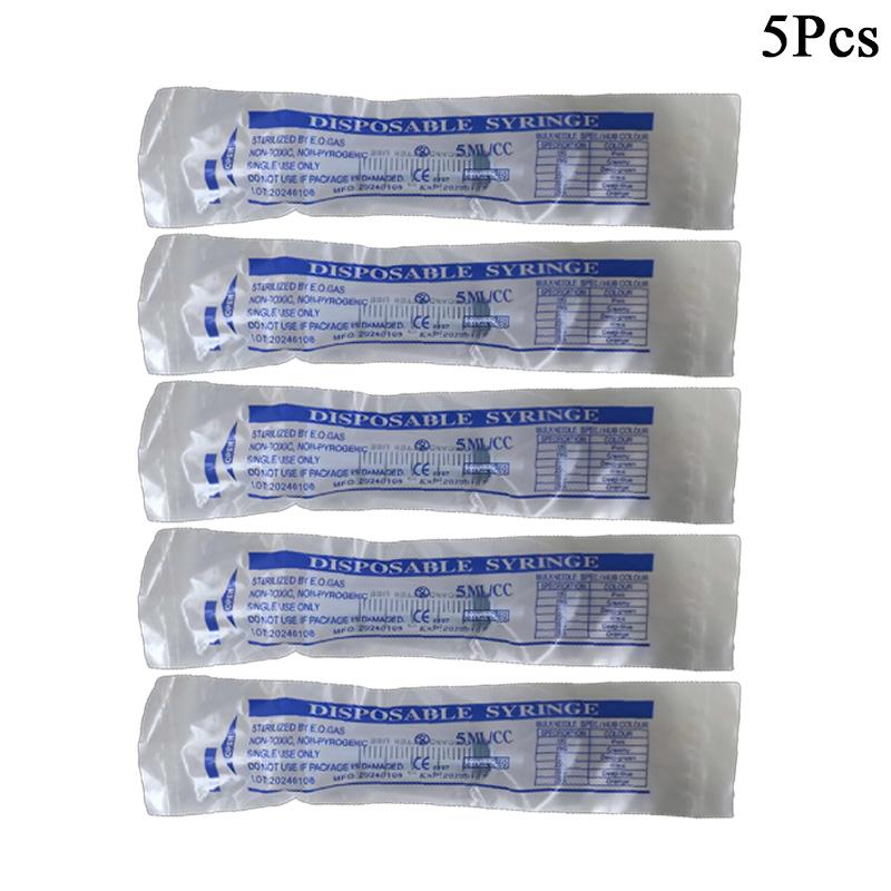 No needle 5ml Syringe Plastic Reusable With OPP Health 5/10/20/50/100Pcs Measuring Cat Pet Feeding 5ML Nutrient Syringe Tools