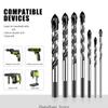 Multiple Material Essential Drill Bit for Tile Concrete Brick Glass and Applications Home Improvement Projects