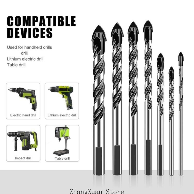 Multiple Material Essential Drill Bit for Tile Concrete Brick Glass and Applications Home Improvement Projects