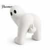 Funny Secret Santa Presents Middle Finger Ghost Figurine, Novelty White Statue, Spooky Weird Statue with Humor Halloween Tabletop Ornament for Mantel,