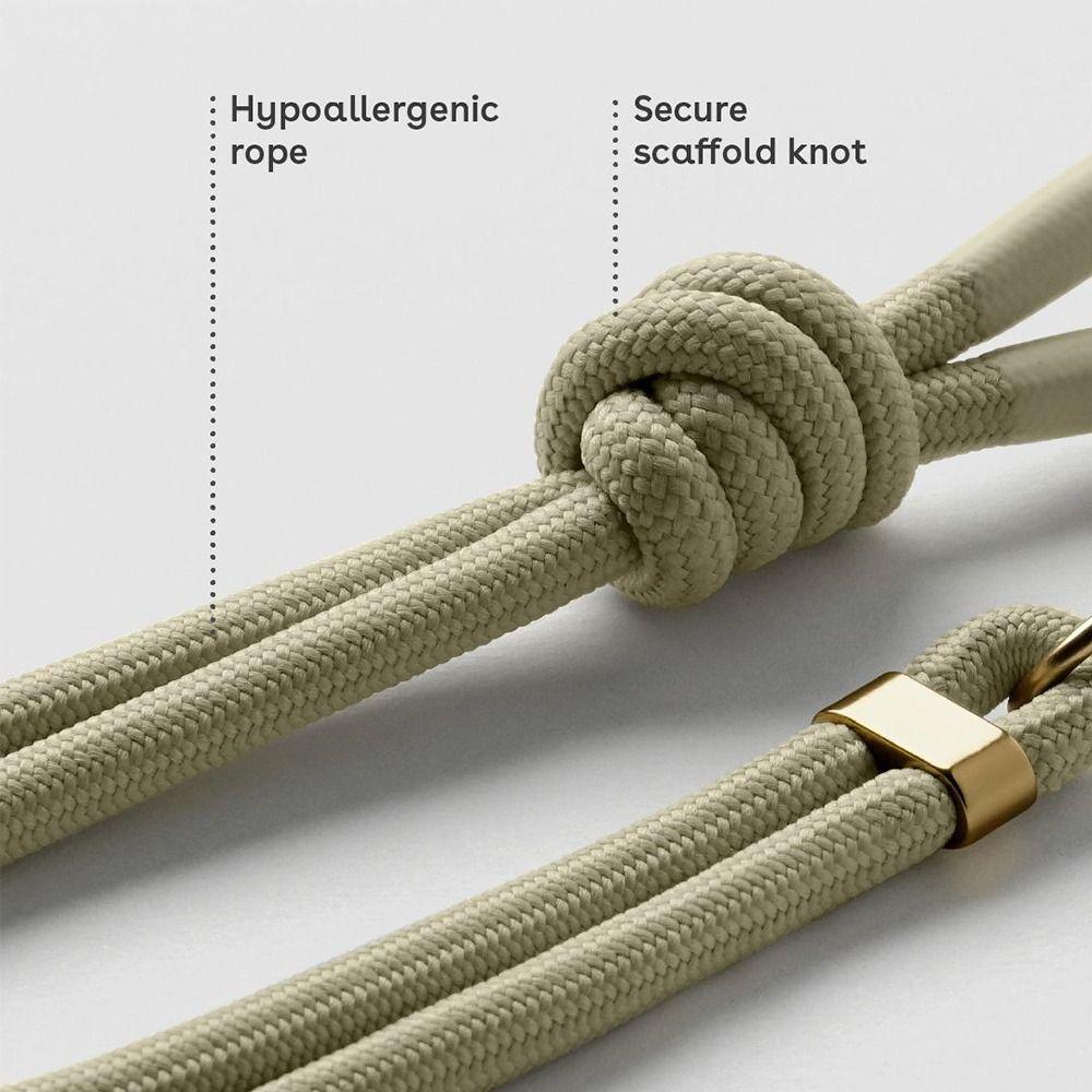 Durable 6mm Bold Phone Case Lanyard Fabric Retractable Phone Wrist Lanyard Anti-lost Multifunction Braided Rope Strap