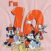 Mickey Mouse & Friends Womens/Ladies Vintage Group 10th Birthday T-Shirt