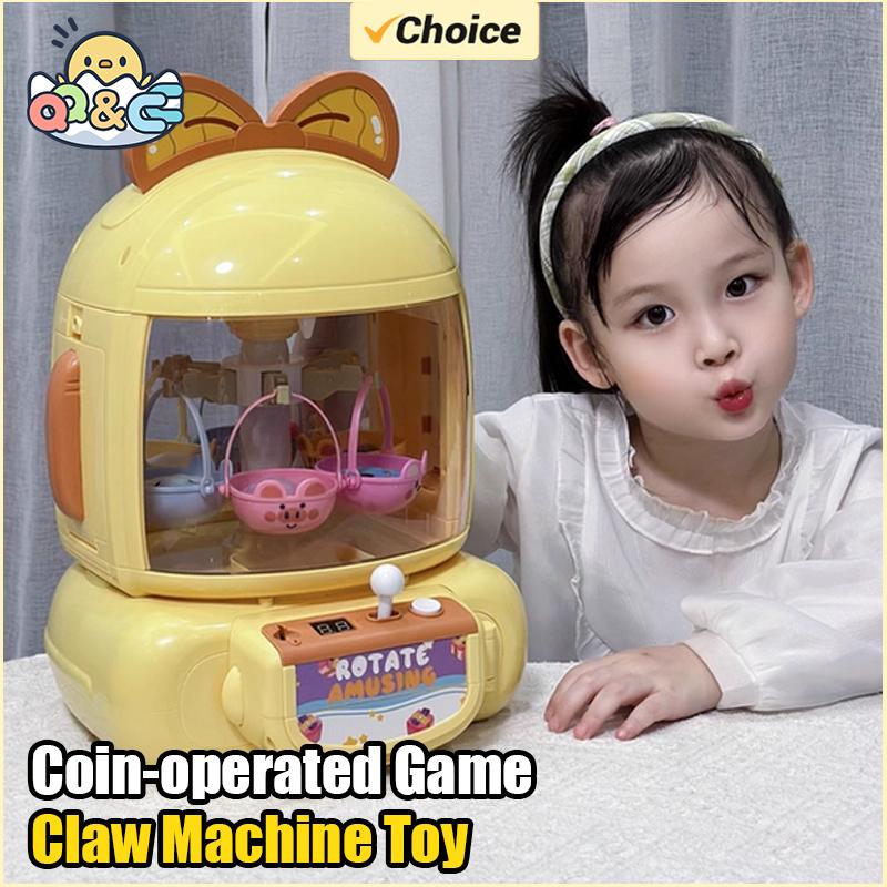 Claw Machine Toy for Kids Girl Boy Portable Plush Doll Grabber with Music Toy Crane Machine Party Game Children Christmas Gifts