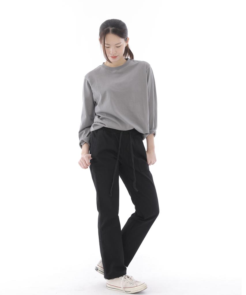 Seinteukeulu Nice Bag Straight Fatigue Pants Nsb-320 Black