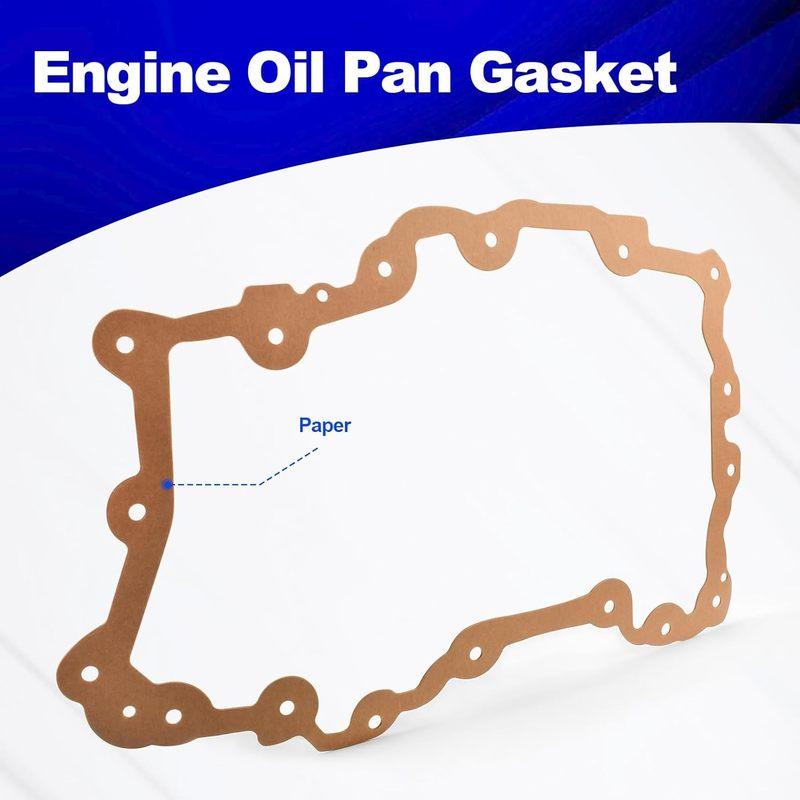 Engine Oil Pan Gasket Compatible with 2015 2016 2017 Ford 2.7 Ecoboost Engine Part Number FL3Z-6675-B