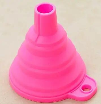 

Foldable Funnel Silicone Collapsible Portable Funnels For Fuel Hopper Beer Oil Kitchen Accessories Tools червоний