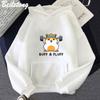 Hamster Print Hoodies Spring Autumn Kawaii Graphic Sweatshirts Harajuku Men's Clothing Oversized Woman Cartoon Sweatshirt