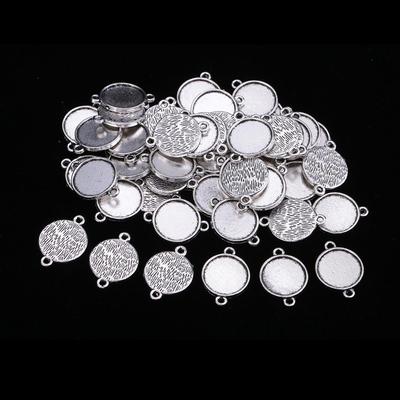 50pcs Blank Cabochon Connector Setting Base Handcrafted Bracelets Findings