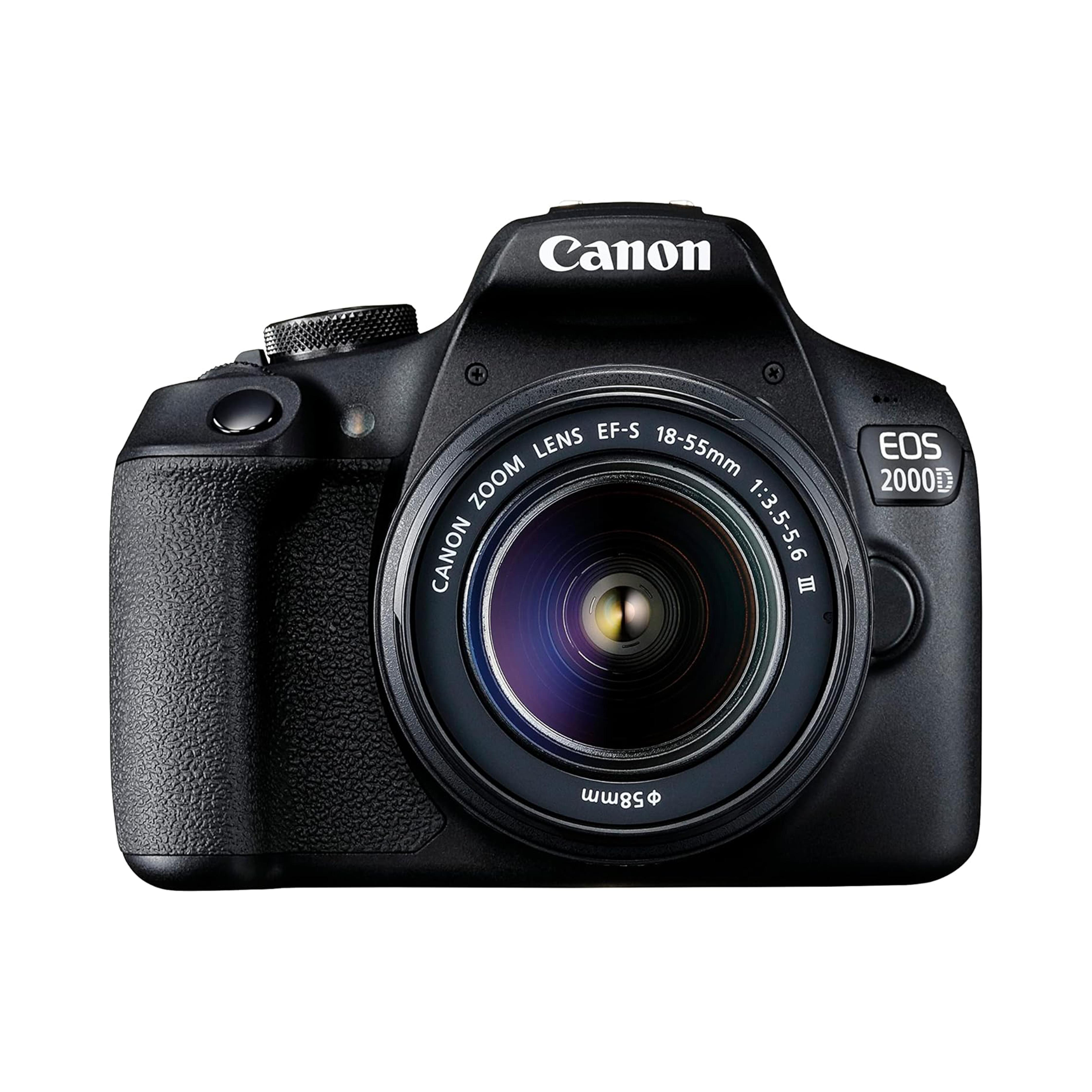 

Canon EOS 2000D DSLR Camera + EF-S 18-55mm f/3.5-5.6 III Zoom Lens чорний