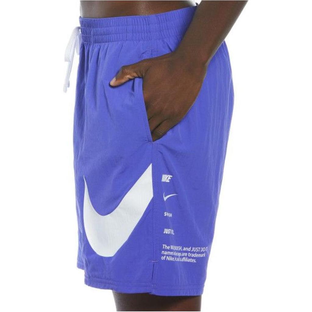 Nike Swim Logo Letter Print Lace-Up Casual Shorts Men shorts Violet NESSE506-504