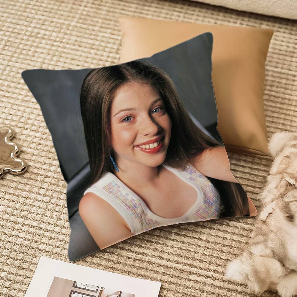 

M-Michelle T-Trachtenberg Pillow Case Anti-dustmite Invisible zipper Sofa Bed 12x12Inch
