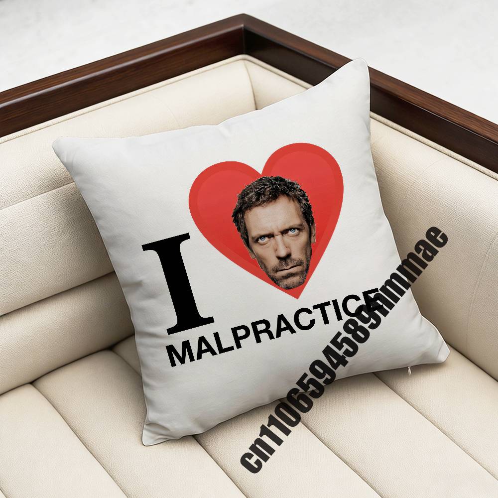 For American Flag Lgbt Gay H-House Md Malpractice Throw Pillow Case Sham 45X45Cm 40X40Cm Square Car Pillowcase Pad Cushion Cover