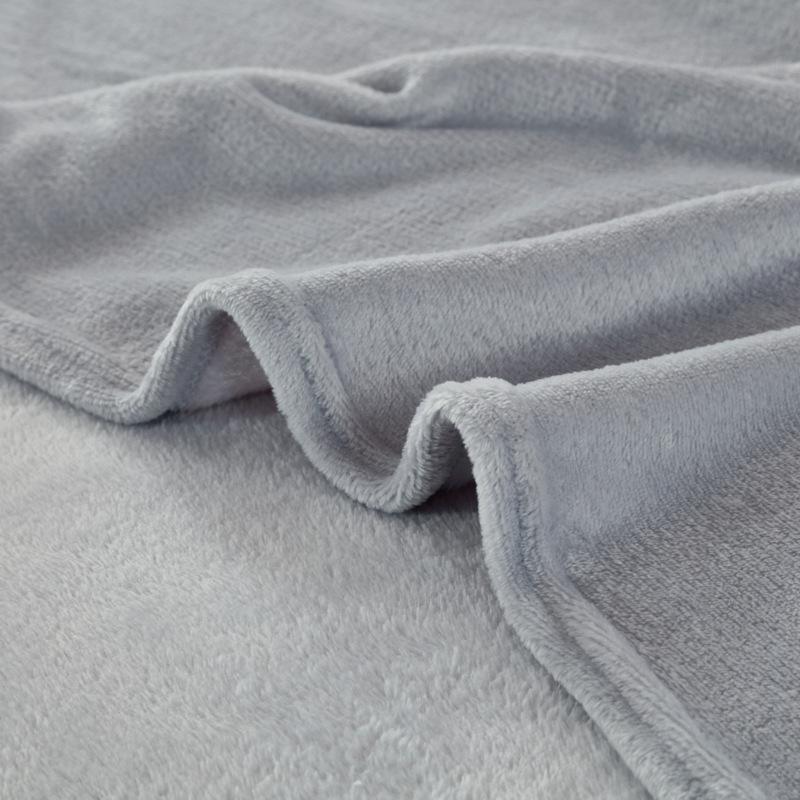 Solid-Color Flannel Blankets, Sofa Throws, Coral Fleece, Warm Bed Sheets, Nap Blankets