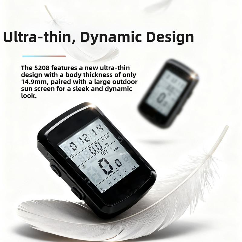 OFFBONDAGE Bicycle Computer Wireless GPS Bike Speedometer MTB Road Bike Cycling Odometer USB Rechargeable Digital Stopwatch