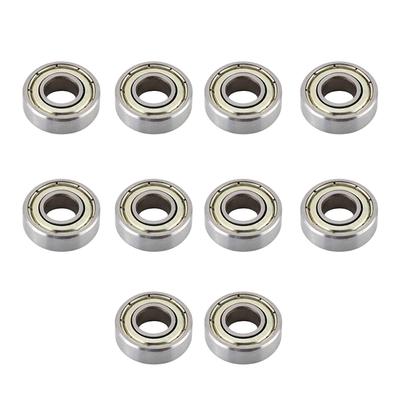 10 Pcs Heat Resistant Durable Multi Use Bearing Steel Miniature 698ZZ Ball Bearings(8x19x6mm)