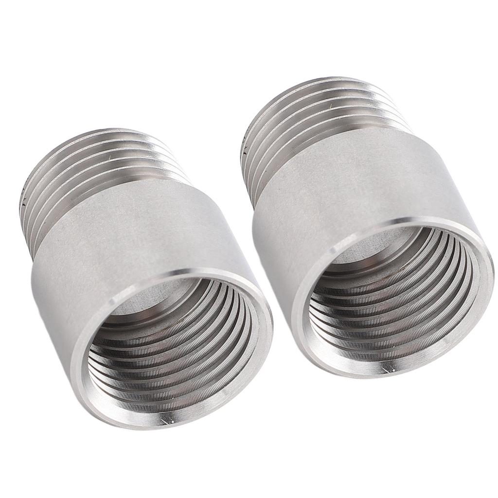 Pair of 1/2 Inch NPT Male to 1/2 Inch NPT Female Pipe Fitting Stainless Steel Pipe Fitting Adapter C