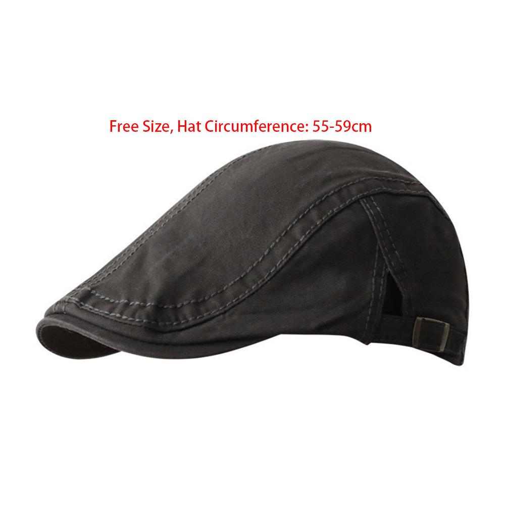 New Retro Painter Cap Anti-Uv Casual England Hat Solid Color Newsboy Cap Women Men