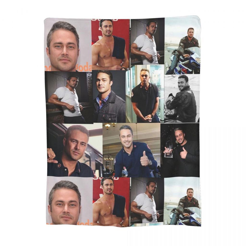 Taylor Kinney Or Kelly Severide Blanket Fleece Super Soft Sofa Throw Blankets For Home Bedroom Office Throws Bedspread Quilt